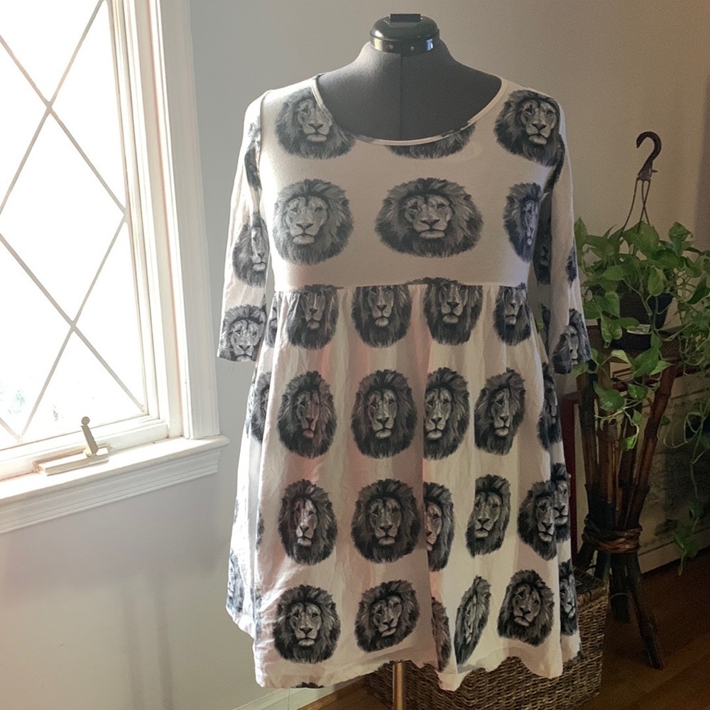 ASOS Curve lion babydoll dress